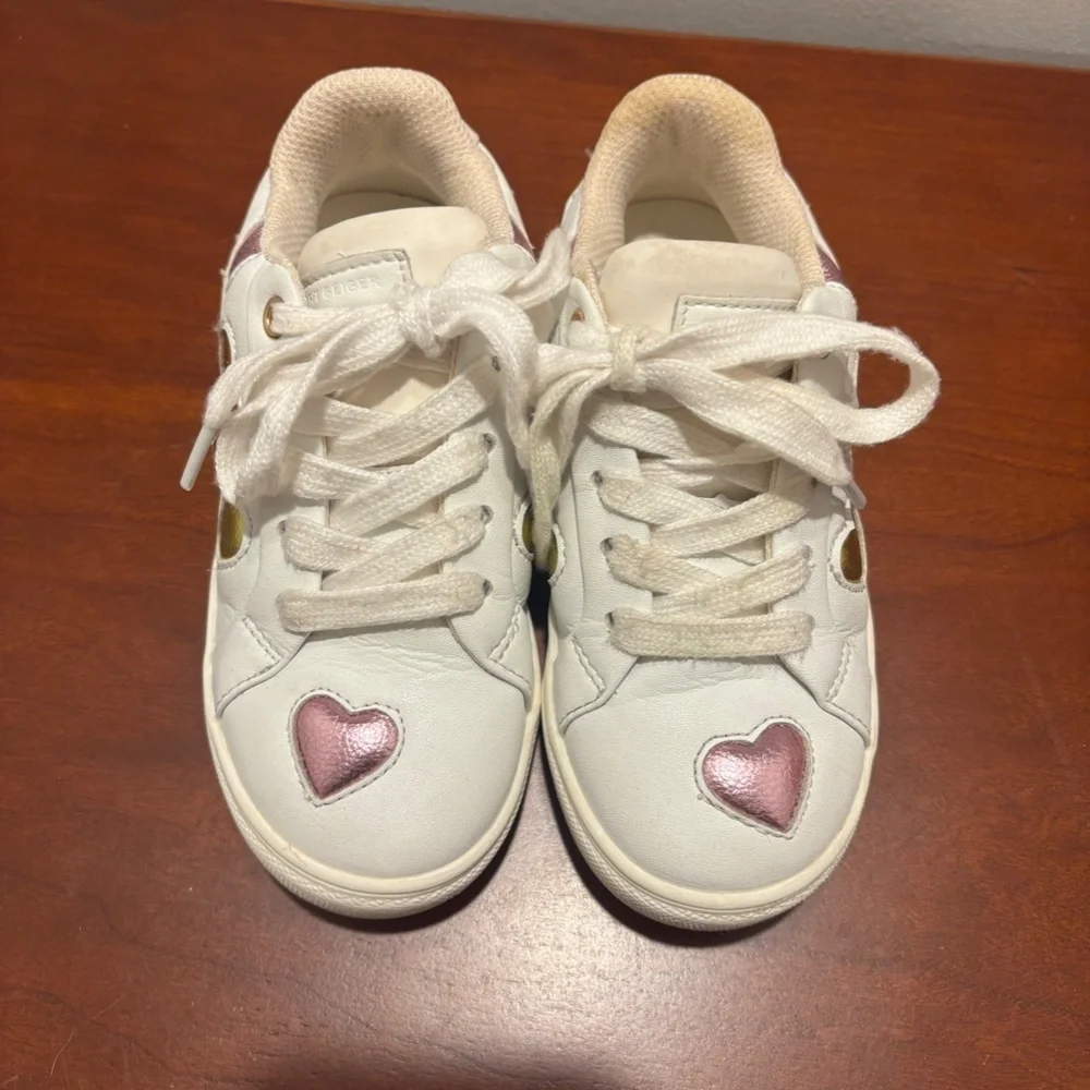 Kurt Geiger London Girls Mini Lane Love Sneakers White Size 11